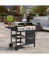 466 Sq. In. 4-Burner Gas Grill & Griddle Combo with Cover