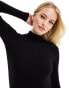 ASOS DESIGN Tall long sleeve bodysuit with turtle neck in black - BLACK