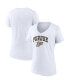 Women's White Purdue Boilermakers Evergreen Campus V-Neck T-shirt