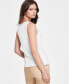 Women's Sleeveless Boat-Neck Blouse