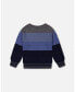 Toddler Boys Colorblock Sweater Blue Gradient - Toddler|Child