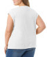 Trendy Plus Size Hester Cropped V-Neck T-Shirt