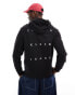 Calvin Klein Jeans back print hoodie in black