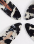 Kitsch Creaseless Clips 4 Piece Set - Black Terrazzo