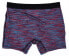 Saxx 285007 Men's Boxer Briefs Underwear Red/Blue Space Dye Large