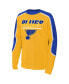 Big Boys Gold, Blue St. Louis Blues Pro Assist Long Sleeve T-shirt