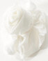 True Decadence chiffon flower hair claw in white