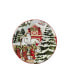 Homestead Christmas 4 Piece Dessert Plate Set