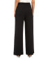 Crepe Draped-Front Wide-Leg Pants