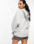 ASOS DESIGN super soft oversized hoodie in grey marl