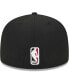 Men's Black Miami Heat Checkerboard UV 59FIFTY Fitted Hat