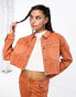 Guess Originals co-ord denim jacket in orange