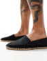 ASOS DESIGN espadrille in black canvas