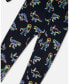 Baby Boys Baby Organic Cotton One Piece Pajama Black Printed Neon Dino