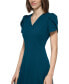 Women's Jewel-Neck Tulip-Sleeve Dress