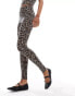 Miss Selfridge legging co-ord in leopard print