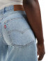 Levi's baggy dad denim jorts in light blue