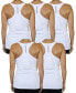 Women's Moisture Wicking Racerback Tanks-5 Pack