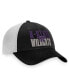 Men's Black, White Kansas State Wildcats Stockpile Trucker Snapback Hat