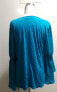 Inc International Concepts Women's Petite Woven Knit Top Caribbean Blue PL