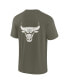 Men's and Women's Olive Chicago Bulls Elements Super Soft Short Sleeve T-Shirt