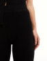 ASOS DESIGN knitted wide leg trousers in black co-ord