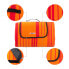 Picknickdecke 200x200cm orange gestreift