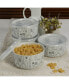 Porcelain 20 oz. Cutlery Storage Jars with Lids, Set of 4