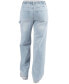 Juniors' High-Rise Utility Wide-Leg Jeans