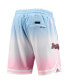 Men's Blue, Pink Atlanta Braves Team Logo Pro Ombre Shorts