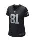 Women's Tim Brown Black Las Vegas Raiders Game Retired Player Jersey