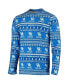 Комплект пижамы Concepts Sport Royal Kentucky Wildcats Ugly Sweater Knit Long Sleeve Top and Pant Set