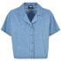 URBAN CLASSICS Resort Light Denim Short Sleeve Shirt