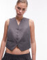 Topshop slim fit tailored waistcoat in grey