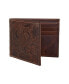 Men's Western Embossed Leather Bifold Wallet