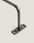 Dark metal towel rack