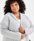 Plus Size Chunky Open-Front Cable-Knit Cardigan, Created for Style & Co