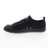 Diesel S-Astico Low Cut Mens Black Canvas Lace Up Lifestyle Sneakers Shoes