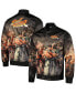 Men's Black Street Fighter Graphic Full-Snap Jacket