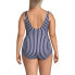 Пляжная одежда для женщин Lands End womens Plus Size Long Tugless One Piece Swimsuit Soft Cup Print