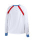 Women's White Distressed St. Louis Cardinals Raglan Long Sleeve T-shirt