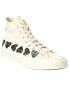 Converse X Comme Des Garçons Play Canvas High-Top Sneaker Men's White 8.5