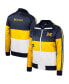 Women's Maize Michigan Wolverines Color-Block Puffer Full-Zip Jacket