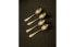 Pack of dessert spoons with decorative engraving (pack of 4)