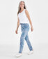 Women's High-Rise Straight-Leg Printed Jeans, Created for Macy's