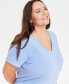 Plus Size Modal V-Neck T-Shirt, Created for Macy's