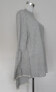 Style &Co Women's Mock Neck Sweater Tiered Bell Sleeve Gray white trim PL