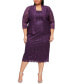 Plus Size 2-Pc. Lace Jacket & Sheath Dress Set