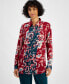 Women's Printed Satin Shirt