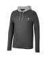 Men's Black Kansas Jayhawks Ballot Waffle-Knit Thermal Long Sleeve Hoodie T-shirt